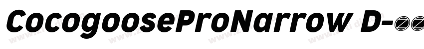 CocogooseProNarrow D字体转换 CocogooseProNarrow D字体转换